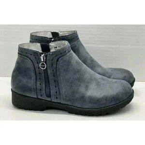 Jsport by Jambu Size 8 Jenna Weather Ready Blue Ankle‎ BOOTS Women's Shoes